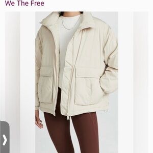 We The Free Cream Puffer Jacket
